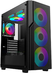 Trendsonic FC-C01 Геймърско бюро Midi Tower със страничен прозорец