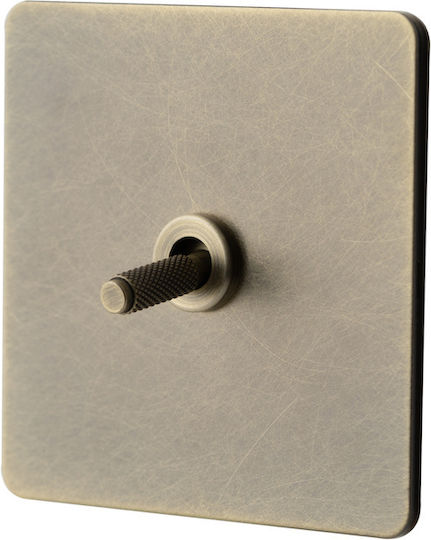 Metal Switch Bronze Majesty Luxury Switch Ruffle Bronze Finish Sculpted Details 1 Gang 2 Way
