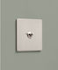 Silber Essence Metallic Schalter Vichema 1-fach 2-Wege 10A Glänzend Silber