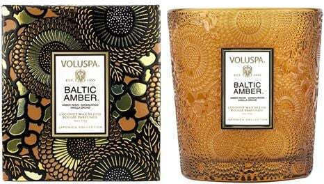Voluspa Amber Classic Lumânare Aromatică în Borcan Chihlimbar Baltic