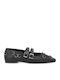 Leather Ballerinas Black