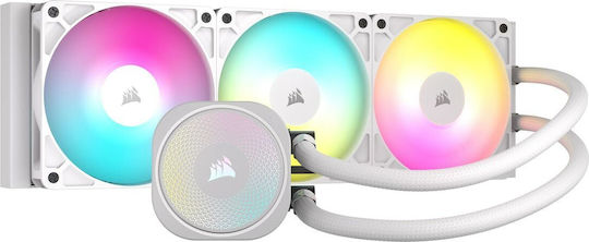 Corsair Nautilus 360 RS Охлаждане AIO CPU с 3 вентилатора 120mm и ARGB осветление бял