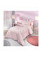 Guy Laroche Σετ Σεντόνια Μονά Βαμβακερά Pink 160x250cm 3τμχ