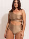 Bikini Set One Shoulder Beige