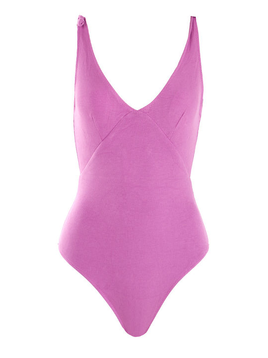 Luigi One-Piece Swimsuit purple