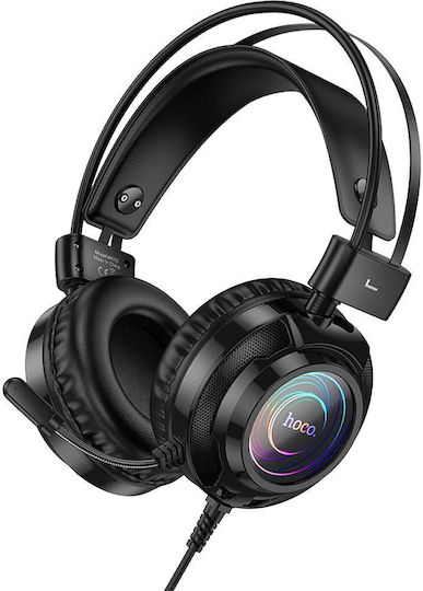Hoco W110 Über Ohr Gaming-Headset mit Verbindung 3,5mm / USB Schwarz