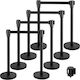 Vevor Barrier Set 8 Pieces 2m Black Tape Glzhsh...