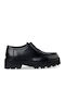 Chunky Brogues Leder Damen Oxfords in Schwarz Farbe