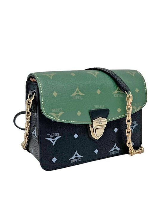 La tour Eiffel Women's Flap Bag Black Green