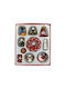 Hängendes Abbildung Ornament Hölzern Set 10Stück