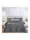 Mc Decor Κουβερτοπάπλωμα Μονό 160x230εκ. Ribb Grey