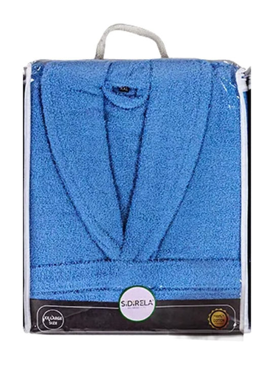 Sidirela Pastel Collar Bathrobe Blue