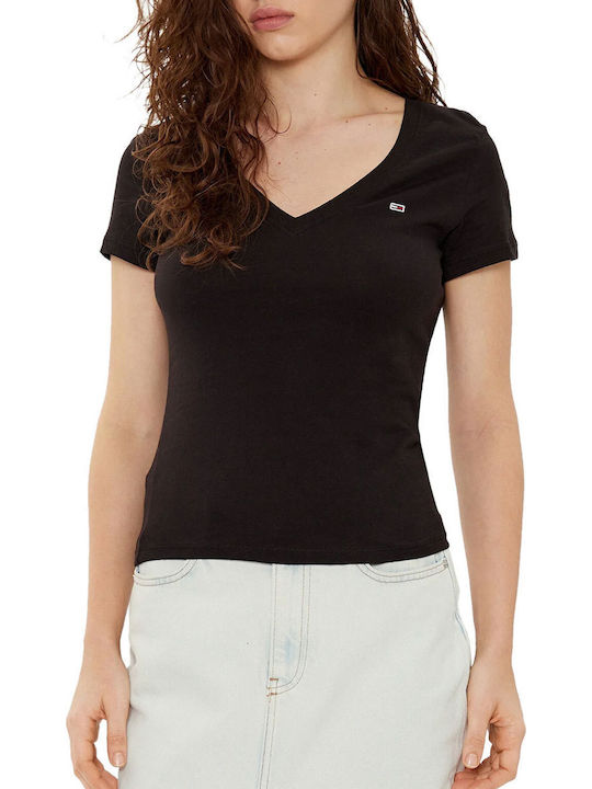 Tommy Hilfiger Γυναικείο T-shirt Μαύρο