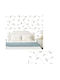 Self-adhesive Wall Wallpaper White 60x300cm
