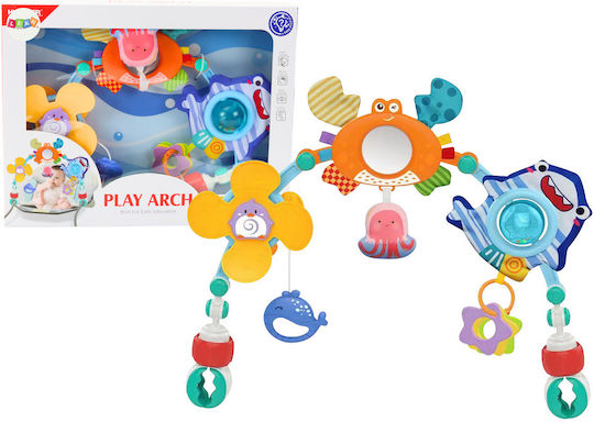 Lean Toys Bar Light Toy for Crib and Stroller with Mirror / Rotating Animals for 0++ Months