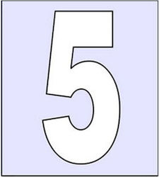 Infosign Sign with Number 7cm 16605