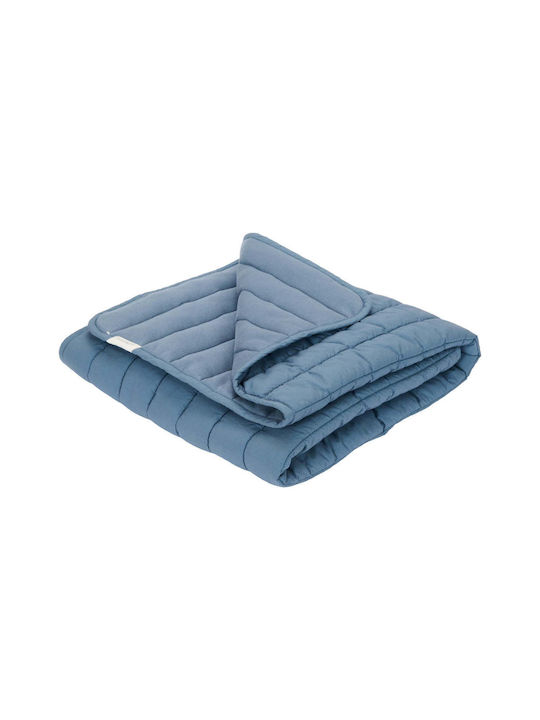 Little Dutch Baby Blanket Nursery Swaddling Blanket Blue 100x70cm