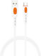 XO Nb280 USB 2.0 Cable USB-C male - USB-A Λευκό 1m 16.005.0348