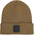 Boss Foxxy Beanie Beanie Knitted in Khaki color