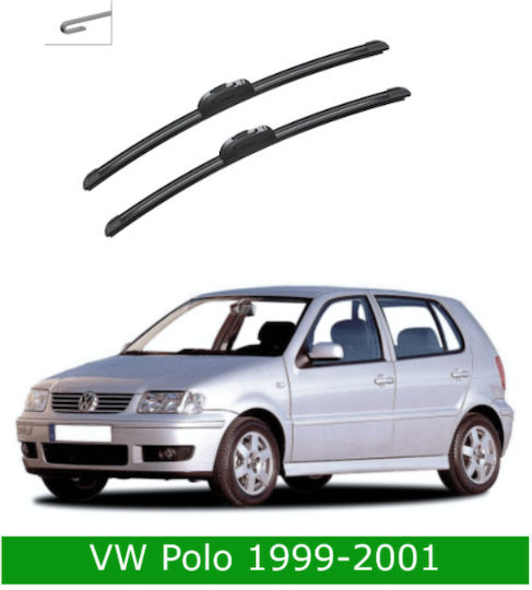 Front Wiper Blade Set Vw Polo 6n2 1999-2001 475mm 475mm Bosch Aerotwin 3398000075 19" & 19" 2 Pieces