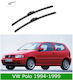 Front Wiper Blade Set Vw Polo 6n1 1994-1999 475mm 475mm Bosch Aerotwin 3398000074 19" & 19" 2 Pieces