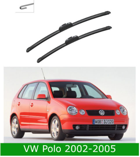 Front Wiper Blade Set Vw Polo 9n 2002-2005 530mm 475mm Bosch Aerotwin 3398000076 21" & 19" 2 Pieces