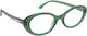 Oramont Women's Reading Glasses +1.75 in Green color 9084