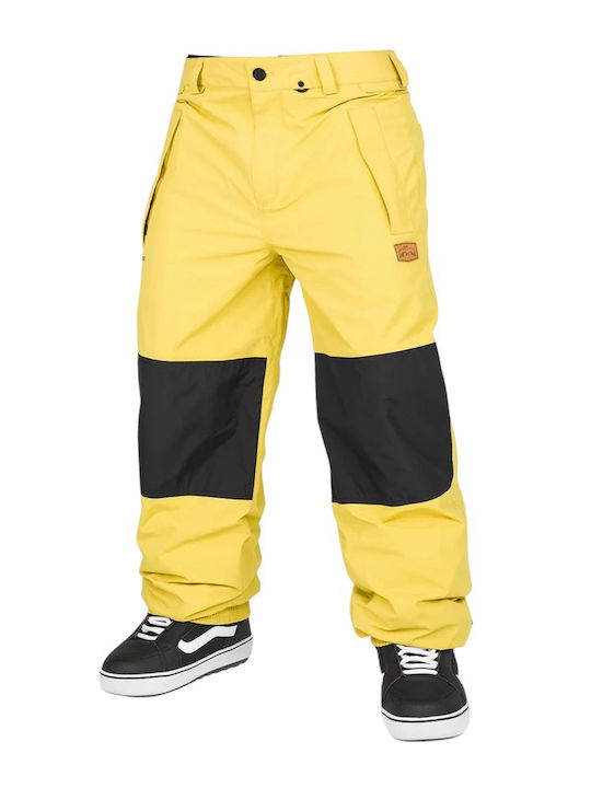 Volcom Longo Gore-tex G1352506-DKY Pantaloni de schi și snowboard pentru bărbați Ski & Snowboard Galben