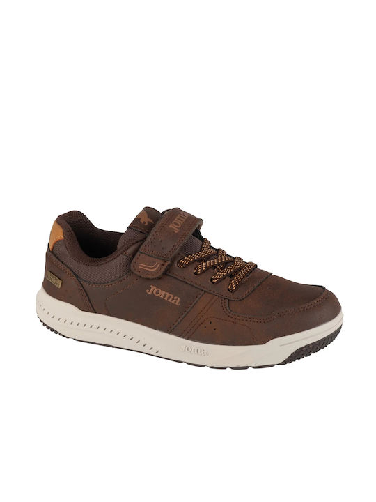 Joma Kids Sneakers with Scratch Brown