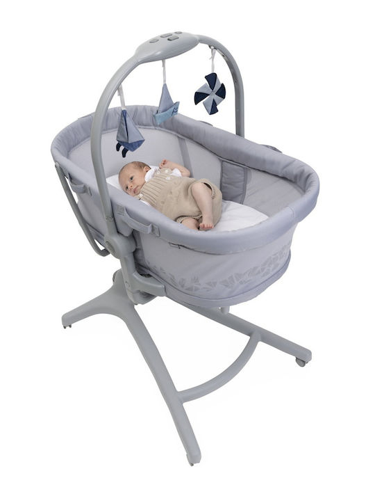 Chicco Λίκνο με Στρώμα και Ρόδες Γκρι