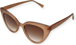 Envy Sunglasses Beige with Acetate Frame & Beige Lens