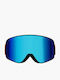 Red Bull Spect Ski & Snowboard Goggles Kids Blue with Lens in Blue Color