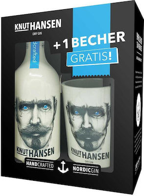 Джин Knut Hansen Dry Gb 500ml 42% + 1 чаша