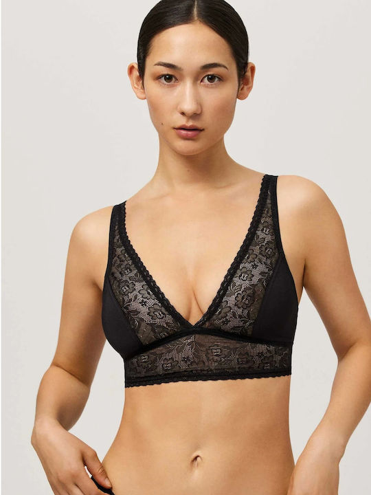 Ysabel Mora Black Bralette pentru femei