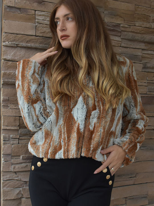 Women's Short Fur Cinnamon