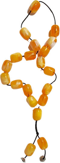 Resin Worry Beads with 20 Beads Orange