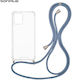 Sonique Armor Clear Silicone Case with Cord for...