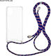 Sonique Back Cover Silicone with Strap Blue (Mo...