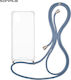 Sonique Back Cover Silicone with Strap Blue (Mo...