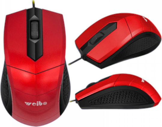 Weibo WB-20 Wired Mouse Red