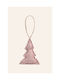 Ornament suspendat Brad Din material textil Roșu 7.5x12buc