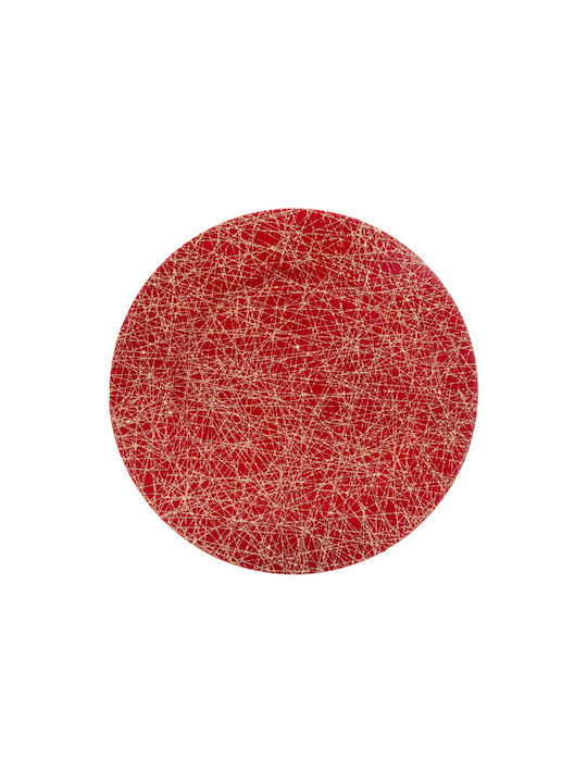Fééric Lights & Christmas Servierplatte Durchmesser 33cm Rot 152129c