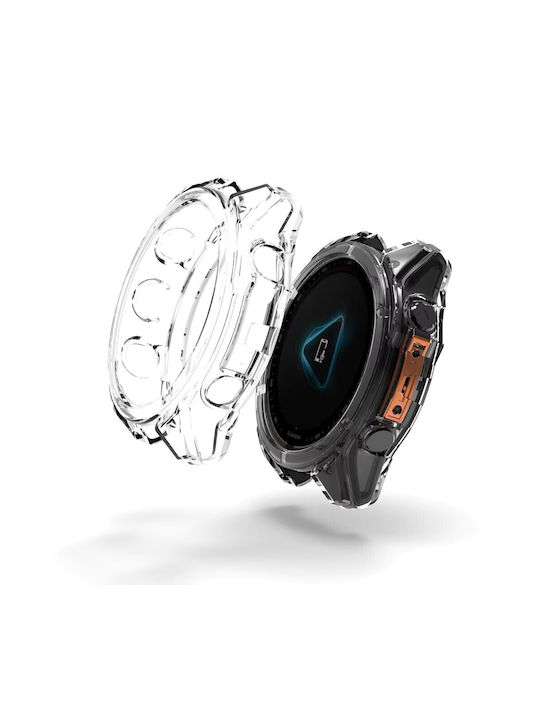 Θήκη Σιλικόνης σε Διάφανο χρώμα για Garmin Fenix 8 43mm