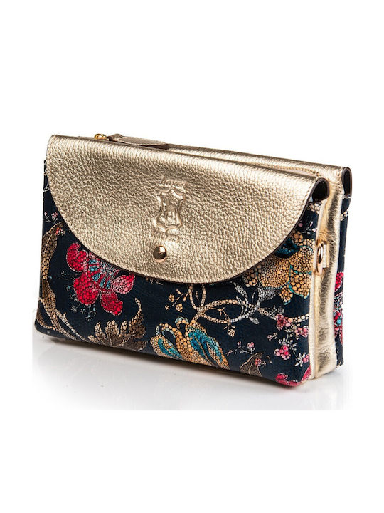 Boxer Leder Damen Handtasche Schulter Gold