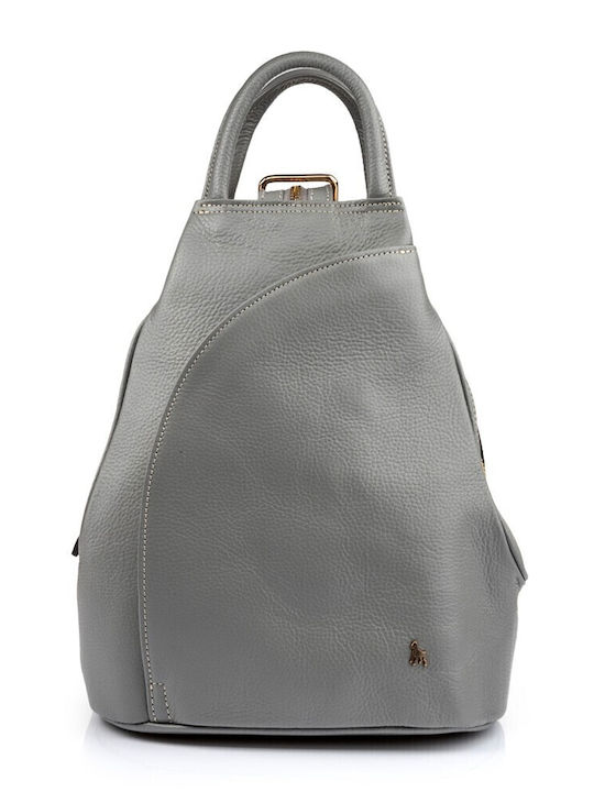 Boxer Leder Damentasche Rucksack Gray