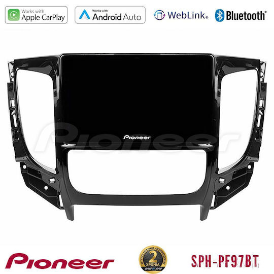 Pioneer Car Audio System for Fiat Fullback Mitsubishi L200 2015-2019 with A/C (Bluetooth/USB/WiFi/GPS/Apple-Carplay/Android-Auto) with Touch Screen 9"