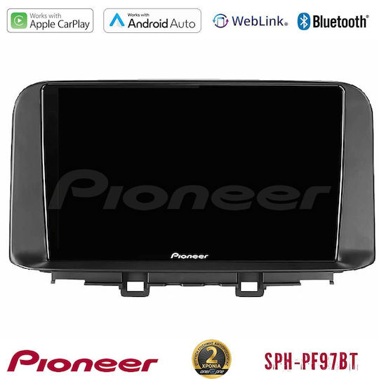 Pioneer Ηχοσύστημα Αυτοκινήτου για Hyundai Kona 2018-2023 (Bluetooth/USB/WiFi/GPS/Apple-Carplay/Android-Auto) με Οθόνη Αφής 9"