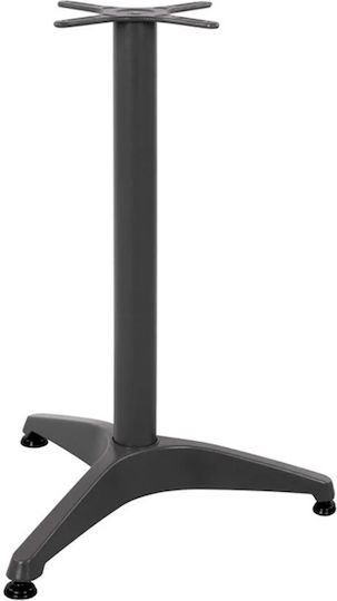 Pakketo Oiseau Möbelbeine Metallischer Tisch Schwarze 55x55x72cm