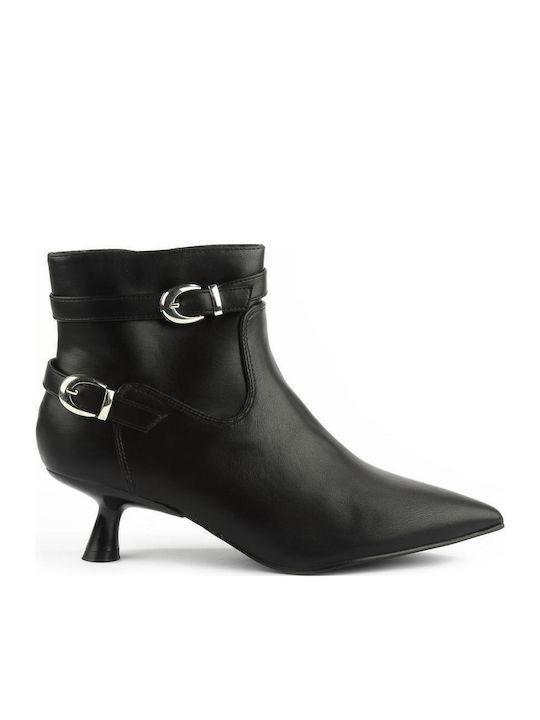Women's Ankle Boots with Medium Heel Black