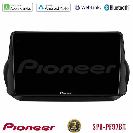 Pioneer Car Audio System for Peugeot Bipper Fiat Fiorino / Qubo Citroen Nemo 2008 (Bluetooth/USB/WiFi/GPS/Apple-Carplay/Android-Auto) with Touch Screen 9"